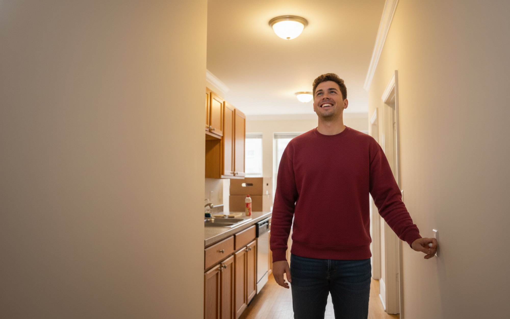 Harvard student setting up utilities like electricity, gas, internet, and trash service in a Cambridge apartment, preparing for a smooth move-in to off-campus housing.