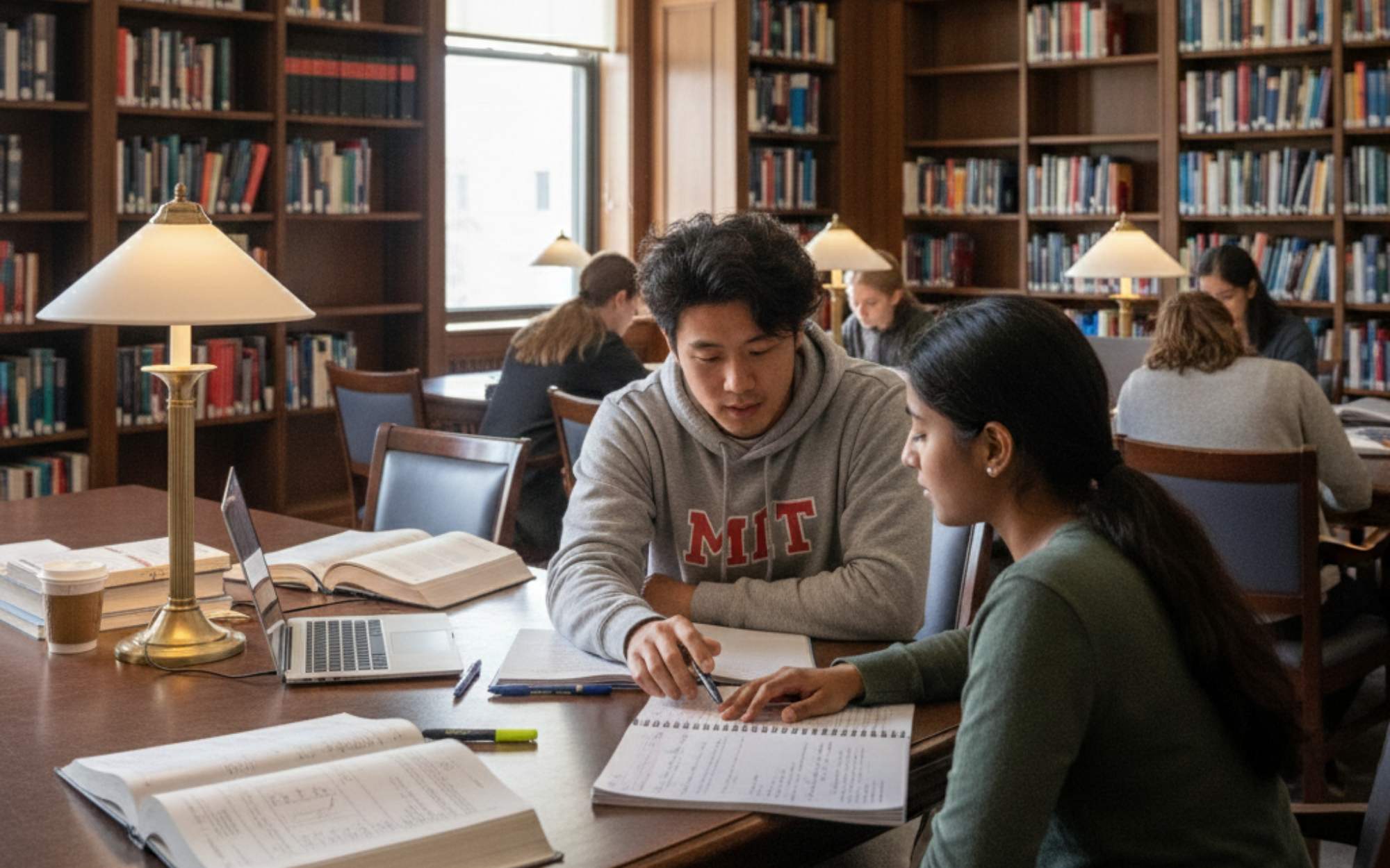 MIT graduate students reviewing budgets and laptops while supplementing stipends with partner income, family support, savings, student loans, approved side jobs, and research funding to afford off-campus housing.