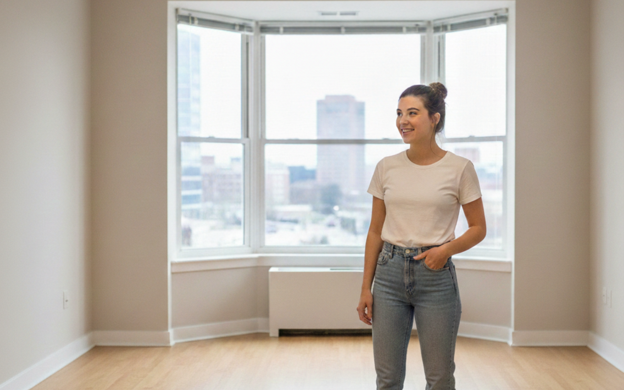 Unfurnished MIT student apartments: vacant spaces, only kitchen appliances, pros and cons of furnishing yourself for cost & style.